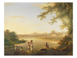 The Marmalong Bridge  with a Sepoy and Natives in the Foreground  C1783 (Oil on Canvas)