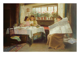 News from the Front  1899 (Oil on Canvas)