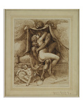Venus and Mars  C1790 (Pen and Brown Ink on Paper)