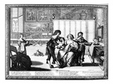The Blood Letting (Engraving) (B/W Photo)