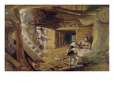 Mine in the Bastion Du Mat  Sebastopol  Crimea (W/C on Paper)