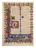 Fol233V Letter from St John to the Apostles  from the Borso D'Este Bible Vol 2 (Vellum)