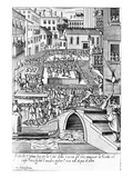 Carnevale Games in Venice (Engraving)
