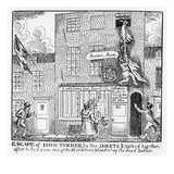 Escape of John Turner  Part of the Story of the Ratcliff Highway Murders from 1811 (Litho)