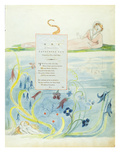 Design 9 for 'Ode on the Death of a Favourite Cat' from 'The Poems of Thomas Gray'