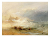 Wreckers - Coast of Northumberland  with a Steam Boat Assisting a Ship Off Shore  1834