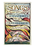 Combined Title Page from 'Songs of Innocence and of Experience'  Plate 2 of Bentley Copy L