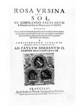 Titlepage to 'Rosa Ursina Sive Sol' by Christoph Scheiner  Published in 1630 (Print)