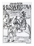 Sebastian De Benalcazar and Hernando Pizarro Confront Atahualpa Inca  Royal Baths in Cajamarca