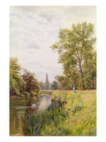 The Thames at Purley  1884 (W/C on Paper)