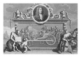 Frontispiece for 'Hudibras' Including a Portrait of Samuel Butler  Engraved by Cosmo Armstrong