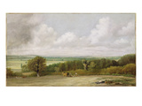 Landscape: Ploughing Scene in Suffolk (A Summerland) C1824 (Oil on Canvas)