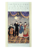 European Influence on Music (Coloured Litho)