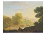 An Imaginary Coast Scene  with the Temple of Venus at Baiae  1773 (Oil on Canvas)