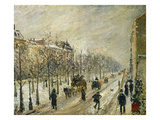 The Boulevards under Snow  1879 (Oil on Canvas)