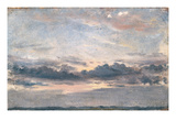 A Cloud Study  Sunset  C1821 (Oil on Paper on Millboard)