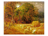 The Harvest Moon  1833 (Oil on Paper Laid on Panel)