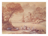 The Rape of Europa  1655 (Pen  Ink and Wash)