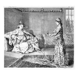 A Lady of Aleppo with a Pipe  Illustration from 'The Natural History of Aleppo'