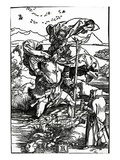 St Christopher with the Flight of Birds  C1503-4 (Woodcut)
