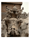 The Fountain of the Four Rivers  Detail of the Coat of Arms of Innocent X (1574-1655)  1648-51