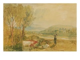 Lulworth Castle  Dorset  C1820 (W/C with Scratching Out on Wove Paper)