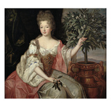 Portrait of Francoise Marie De Bourbon (1677-1749) Duchess of Orleans (Mademoiselle De Blois)