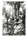 The Holy Family with St Anne and St Joachim  1511 (Woodcut)