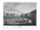 Hanover Square  from a Set of Four Views of London Squares  Engraved by Robert Pollard (1755-1838)