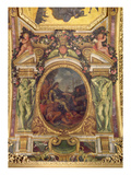 Re-Establishment of Navigation Rights in 1663  Ceiling Painting from the Galerie Des Glaces