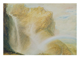 Upper Falls of the Reichenbach (W/C on Paper)
