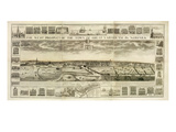 The West Prospect of the Town of Great Yarmouth in Norfolk  Engraved by John Harris (Fl1686-1740)