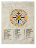 Wind Rose with the 32 Winds Ofthe World  from the 'Atlas Maior  Sive Cosmographia Blaviana'  1662
