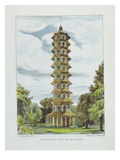 Pagoda  Kew Gardens  Plate 9 from 'Kew Gardens: a Series of Twenty-Four Drawings on Stone'