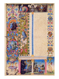Fol5V Genesis Creation of the Universe  from the Borso D'Este Bible Vol I (Vellum)