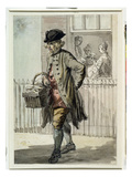 London Cries: a Muffin Man  C1759 (W/C on Paper)