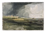 At Hailsham  Sussex: a Storm Approaching  1821 (W/C over Graphite on Paper)