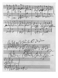 Handwritten Musical Score (Ink on Paper)