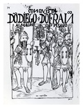 Conquistadors Diego De Amagro and Francisco Pizarro Reconciled at Castille (Woodcut)