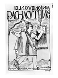 Pachacuti Inca  the Ninth Sapa Inca (Woodcut)