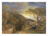 The Lonely Tower  1868 (W/C and Bodycolour and Gum Arabic on London Board)