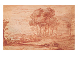 The Temple of Apollo on the Island of Delos  C1648 (Pen  Wash and Bistre Ink)