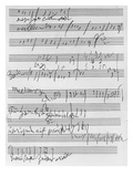 Handwritten Musical Score (Ink on Paper)