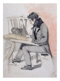 Henry Sass  C1830 (Black Chalk  W/C and Pen and Ink on Paper)