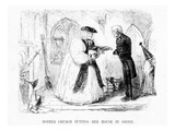 Mother Church Putting Her House in Order  Cartoon from 'Punch'  1850 (Engraving)