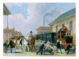 The Louth-London Royal Mail Travelling by Train from Peterborough East in December 1845