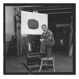 Adolph Gottlieb (1903-74) in His Studio (Photo)
