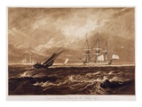 The Leader Sea Piece  Engraved by Charles Turner (1773-1857) 1859-61 (Engraving)