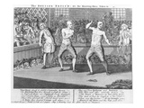 The Bruiser Bruis'D  Or  the Knowing-Ones Taken-In  1750 (Engraving)