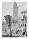 St Mark's Square  Venice  Engraved by Edward John Roberts (Engraving)